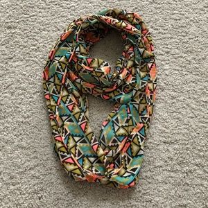 Tribal print infinity scarf
